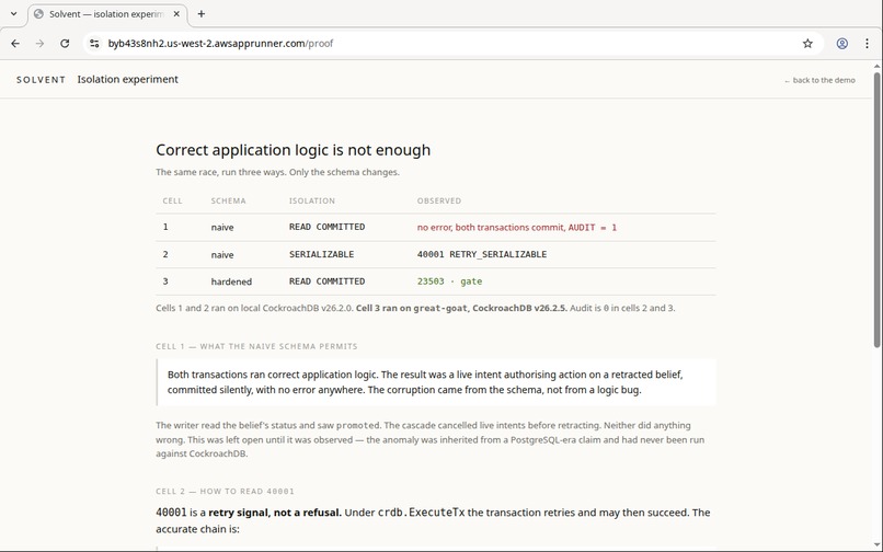 Solvent — Persistent Memory for Agentic Authority – screenshot 14