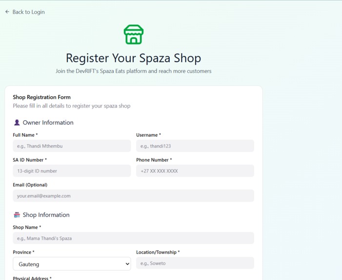 spazaEats – screenshot 2