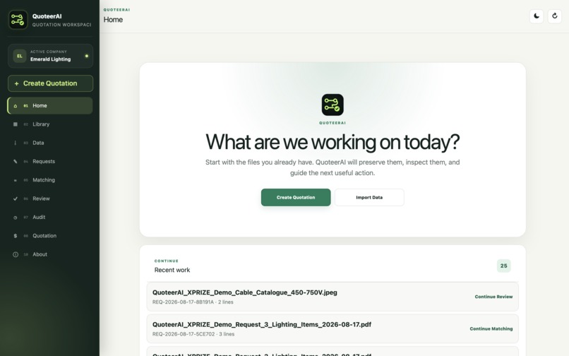 QuoteerAI – screenshot 1