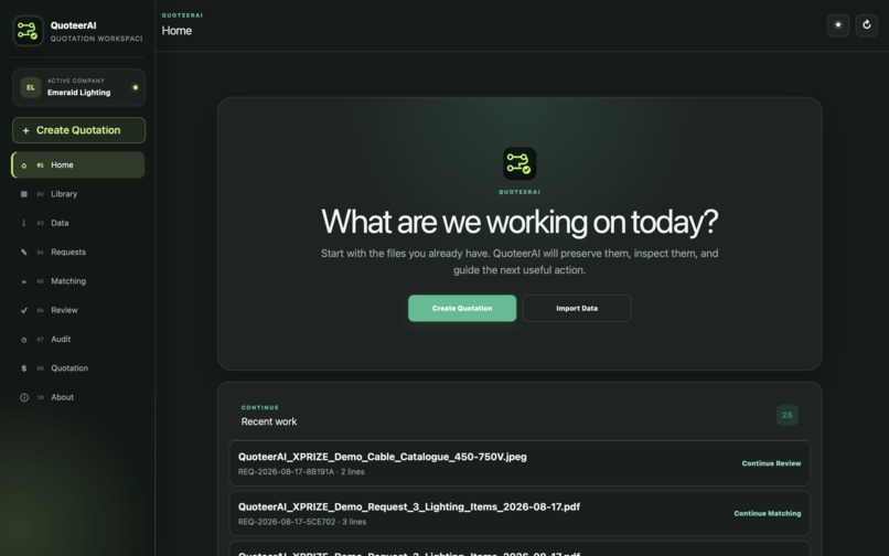 QuoteerAI – screenshot 2