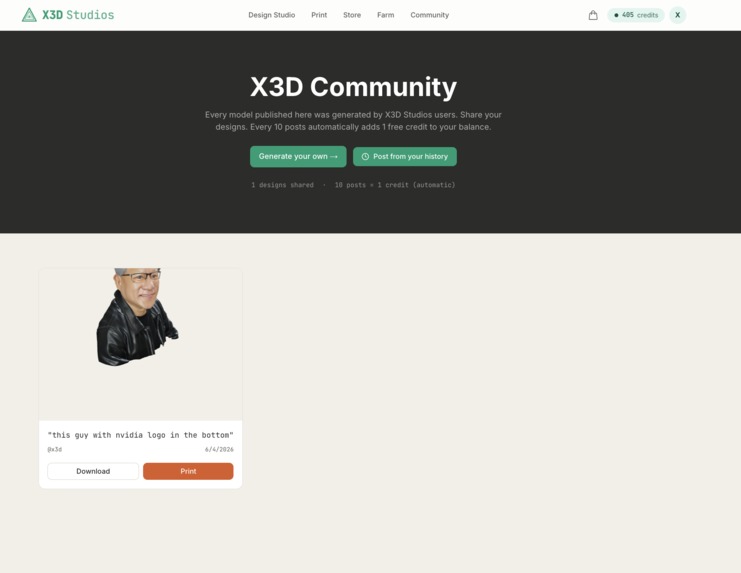 X3D Studios - Prompt to Real Product as Service – screenshot 4