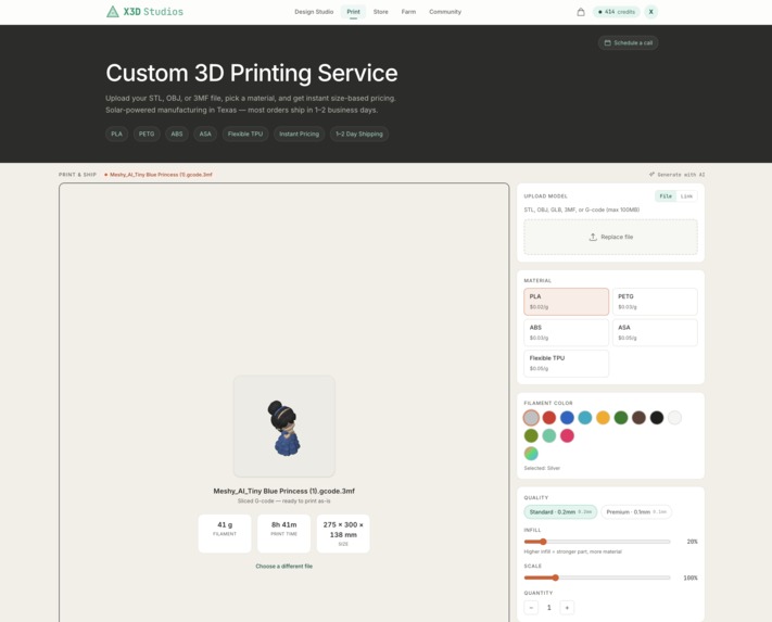 X3D Studios - Prompt to Real Product as Service – screenshot 2