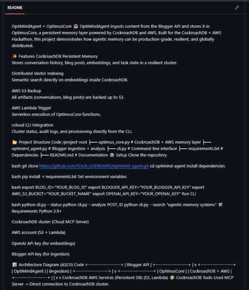 OptiMind_Agent – screenshot 3