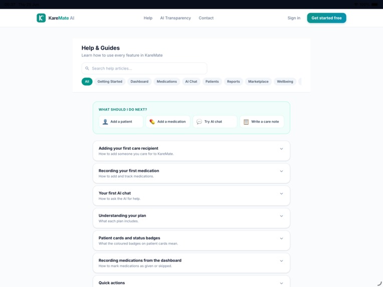 KareMate AI – screenshot 1