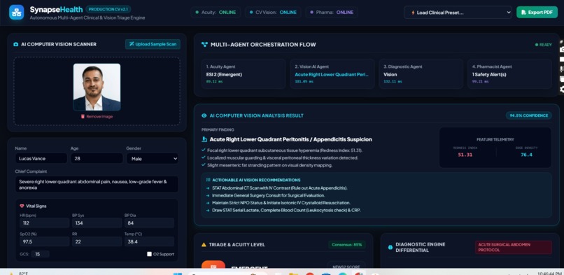 SynapseHealth: Autonomous Clinical Triage Engine – screenshot 3