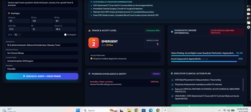 SynapseHealth: Autonomous Clinical Triage Engine – screenshot 4