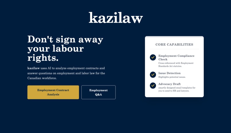 kazilaw – screenshot 1