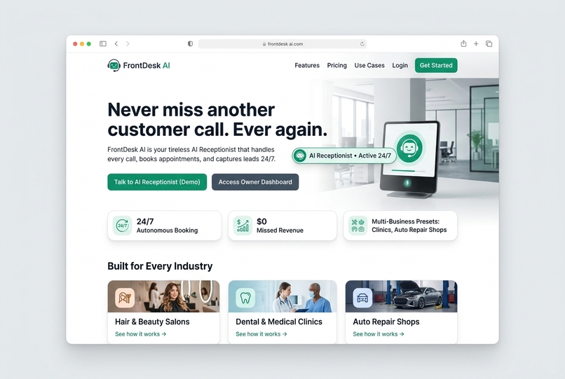 FrontDesk AI – screenshot 1