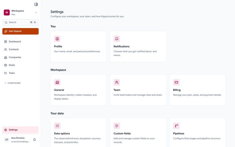 Kippod - The AI-First CRM Freelancers Don't Know They Need – screenshot 3
