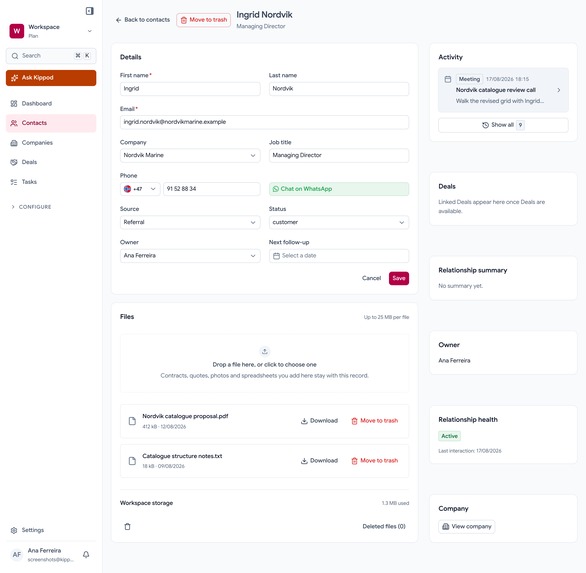 Kippod - The AI-First CRM Freelancers Don't Know They Need – screenshot 8