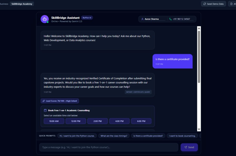 BizPilot AI – screenshot 1