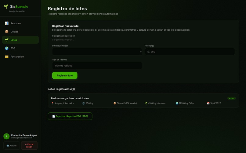 BioSustain Data-Manager – screenshot 10