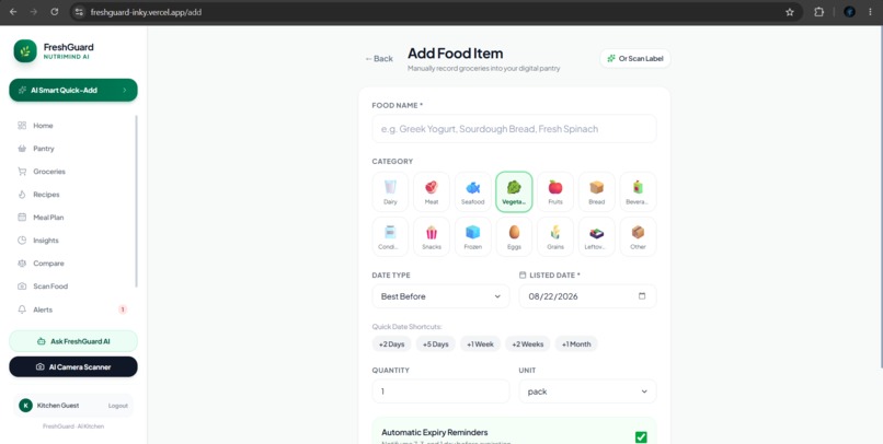 FreshGuard – screenshot 3