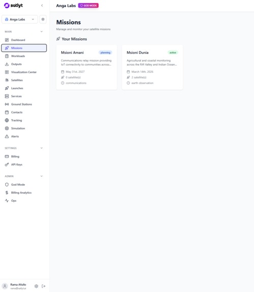 Satlyt MissionOps – screenshot 1