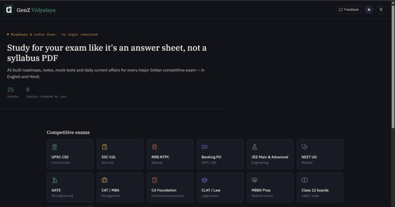 GenZ Vidyalaya — AI-Powered Learning for Every Student – screenshot 3