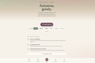Petal Wander — AI Travel Companion for New Zealand
