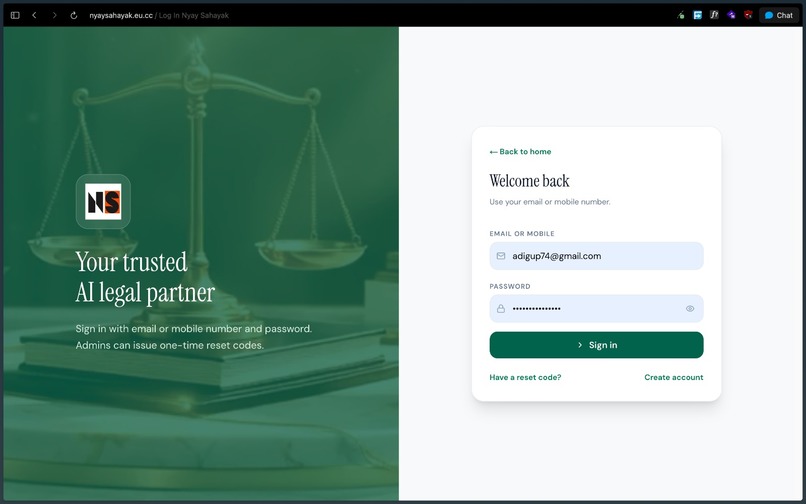 NyaySahayak – screenshot 2