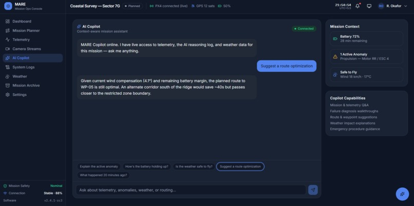 MARE: Mission Anomaly Reasoning Engine  – screenshot 3