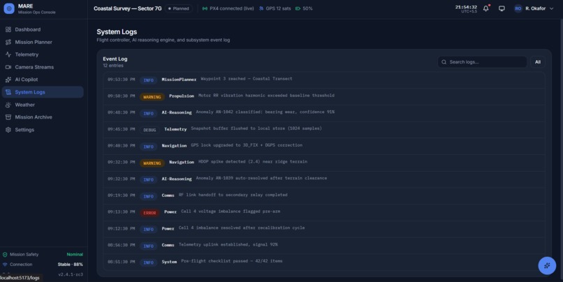 MARE: Mission Anomaly Reasoning Engine  – screenshot 4