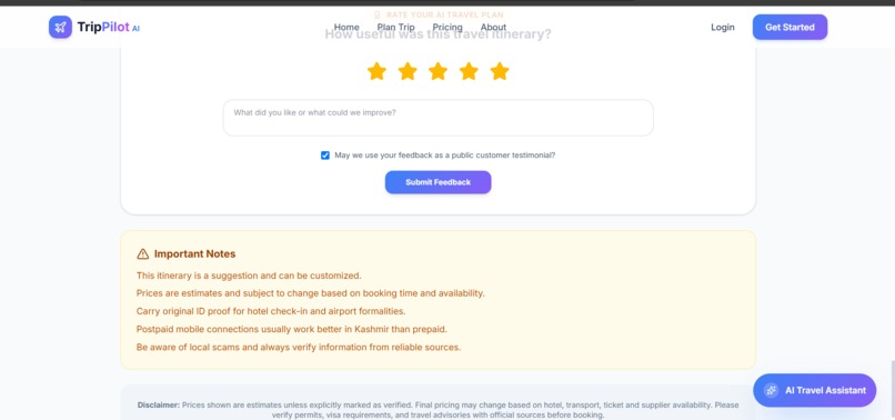 TripPilot AI – screenshot 3