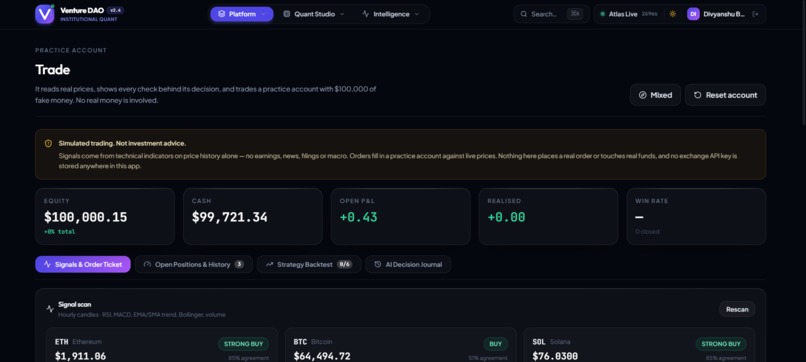 Venture DAO – screenshot 3