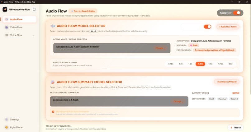AI Productivity flow – screenshot 2