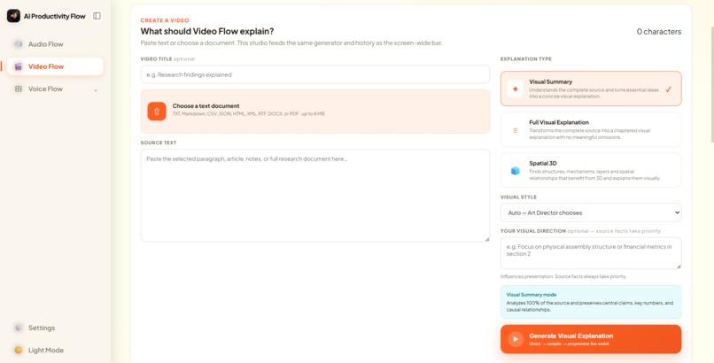 AI Productivity flow – screenshot 3