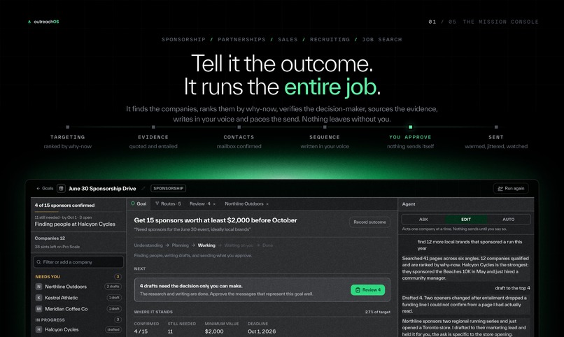 OutreachOS – screenshot 1