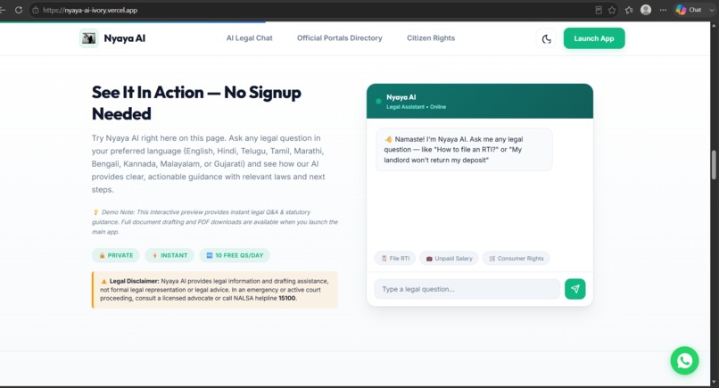 Nyaya-AI-Ivory – screenshot 5