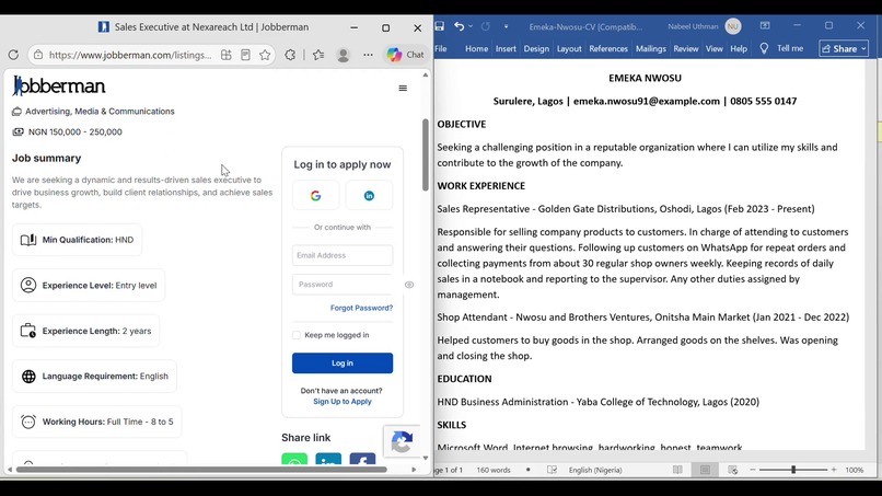 SabiCV – screenshot 1