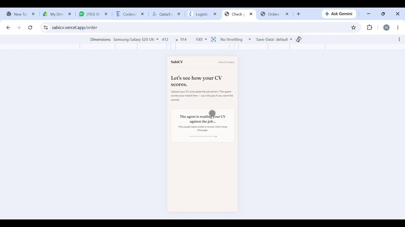 SabiCV – screenshot 2