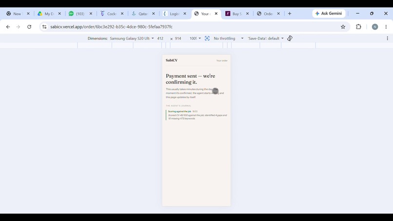 SabiCV – screenshot 3