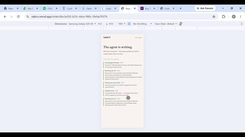 SabiCV – screenshot 4