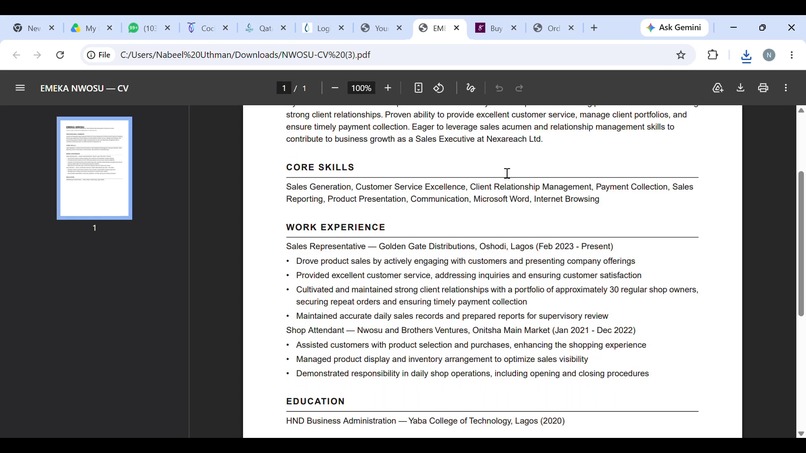 SabiCV – screenshot 6