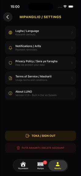 LUNO — Kiongozi – screenshot 3