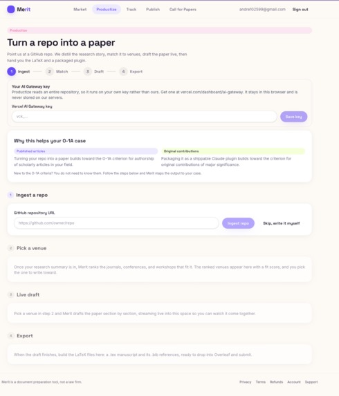 Merit – screenshot 1