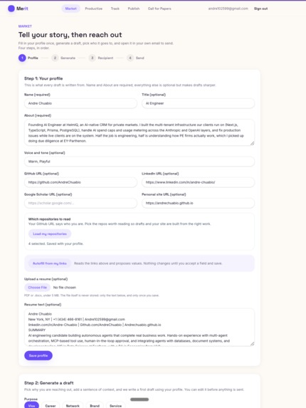 Merit – screenshot 2