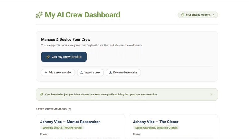 Create Your AI Crew – screenshot 11