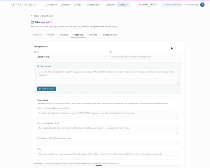 Astra Strategies - Compliance Consistency App – screenshot 1