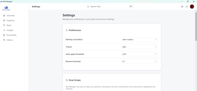 Mini Manager – screenshot 4