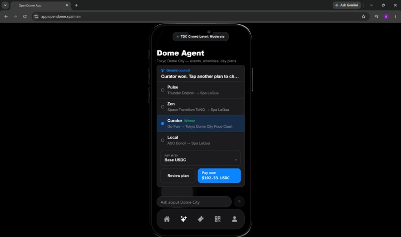 Open Dome: Agentic Venue OS – screenshot 1