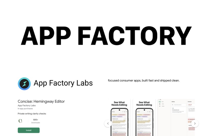 App Factory – screenshot 1
