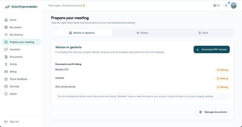 Guía Emprendedor – screenshot 3