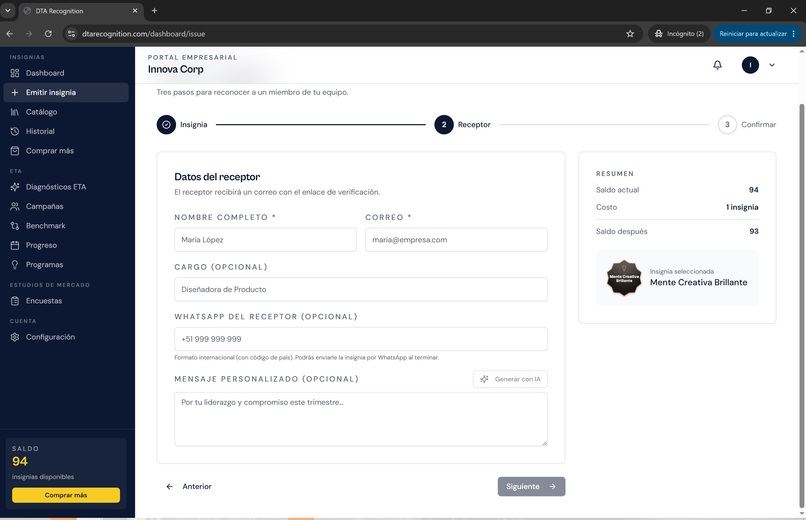 DTA Recognition + ETA Diagnostics – screenshot 1