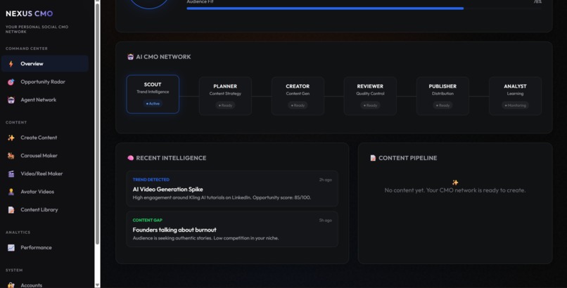 Nexus CMO – screenshot 2