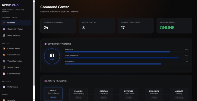 Nexus CMO – screenshot 4