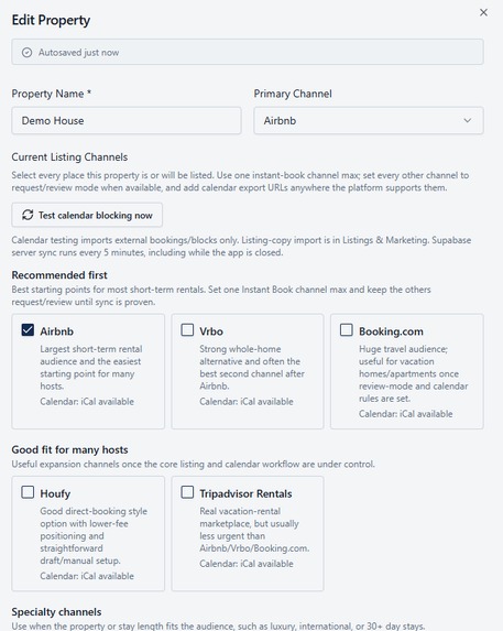 The Automatic Property Manager – screenshot 2