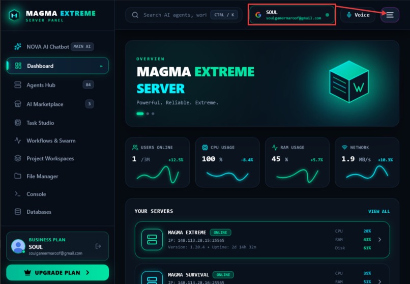 MAGMA EXTREME SERVER – screenshot 7