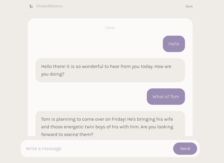 kindred-memory – screenshot 1