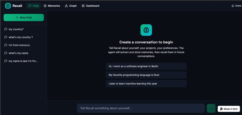 Recall – screenshot 3